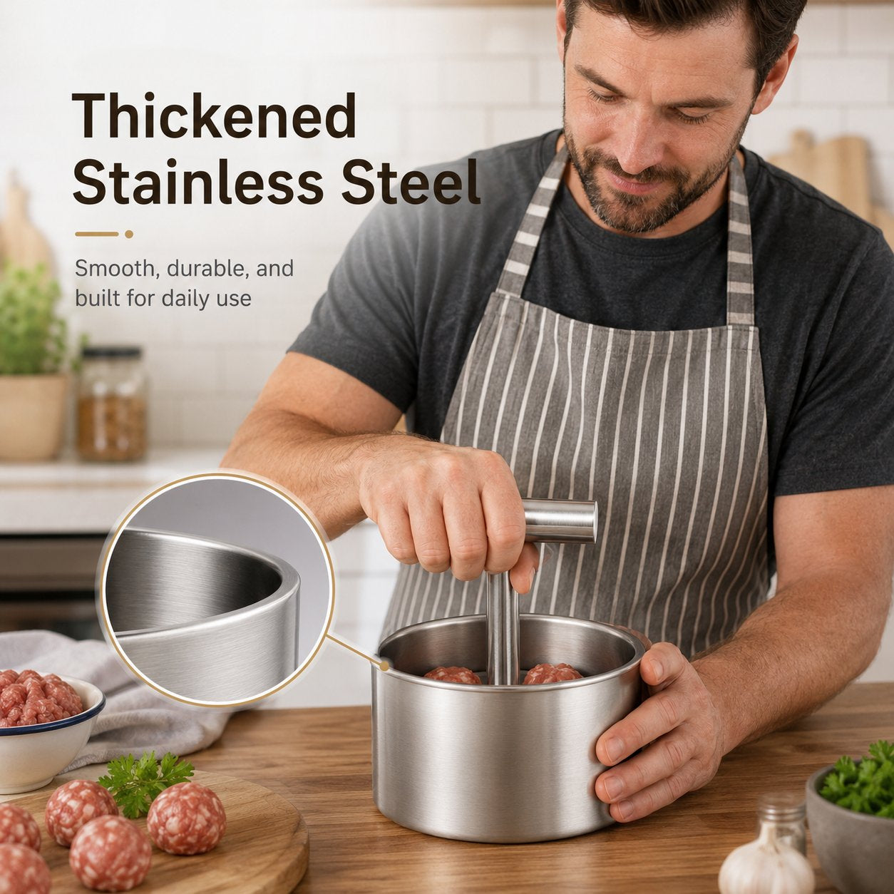 Meatball Molding Tool: Batch Form Perfect Meatballs in Seconds for Home Kitchen & Commercial Food Prep