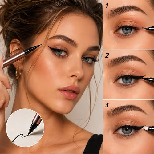 Dual-Tip Long-Lasting Liquid Eyeliner