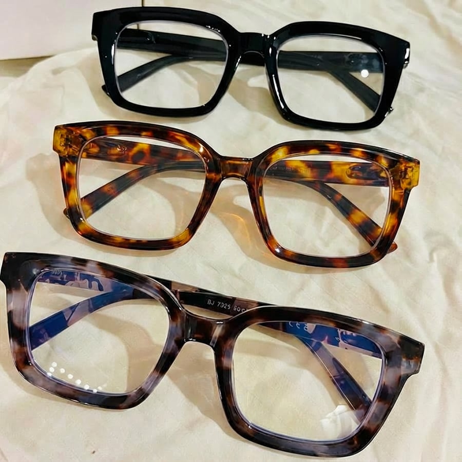 ✨👓Tortoiseshell Reading Glasses – Blue Light Blocking Oversized Square Readers
