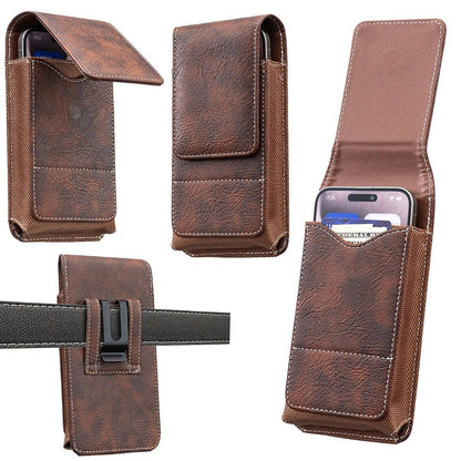⚡Großer Rabatt | Handy-Gürteltasche 📱 Leder-Holster mit mehreren Fächern und Kartenhalter