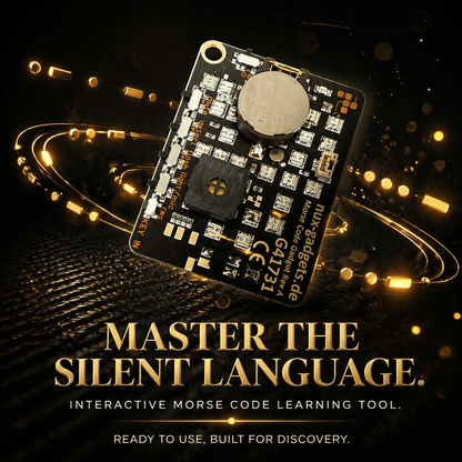 📟 Morse Code Trainer Card Pro (LED Edition)