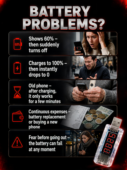 🔌USB Smartphone Battery Repair Dongle – Plug‑&‑Play, No Disassembly, Optimise Your Phone Battery Performance!