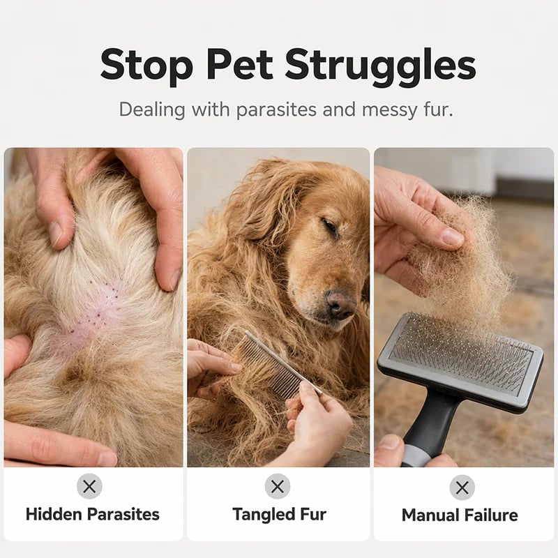 🐶Electric Pet Flea Remover and Detangling Comb