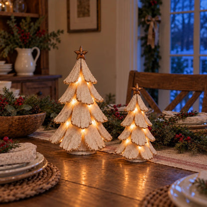 🎄🌙Vintage Christmas Tree Figure with Lighting