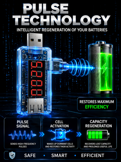 🔌USB Smartphone Battery Repair Dongle – Plug‑&‑Play, No Disassembly, Optimise Your Phone Battery Performance!