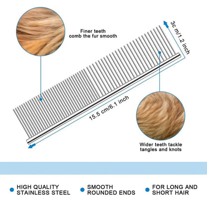 🐾 Professional Deshedding Tool for Dogs & Cats – Gentle, Efficient & Fur-Free Home ✨💖