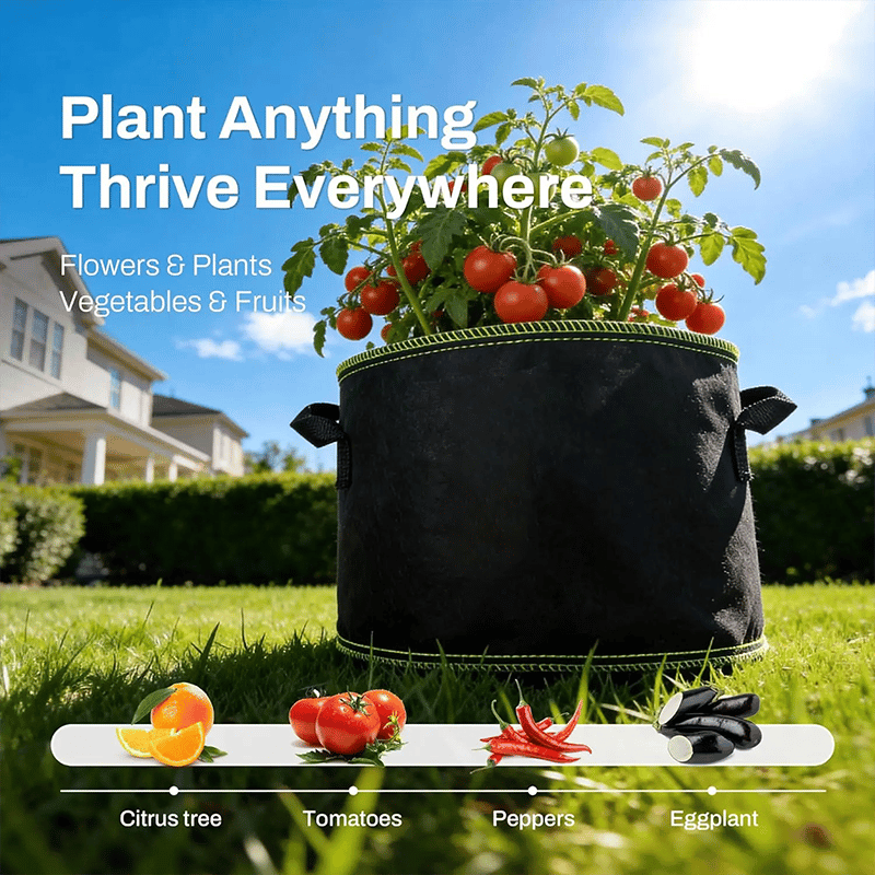 5-Pack 5 Gallon Grow Bags