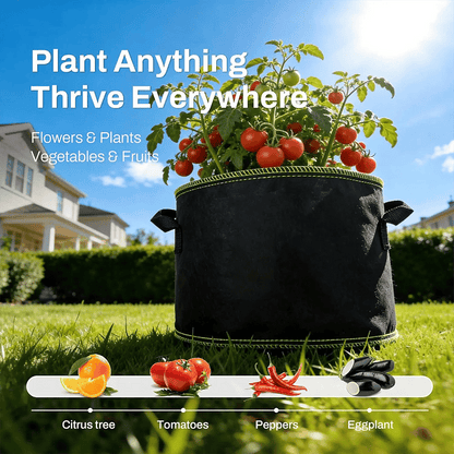 5-Pack 5 Gallon Grow Bags