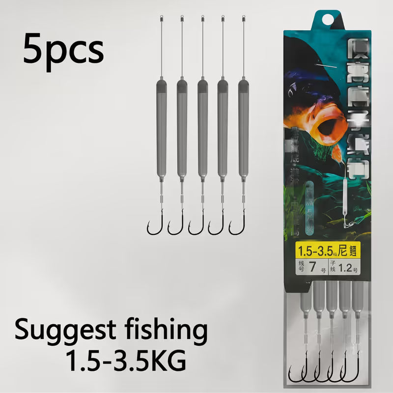🎣 Pre-Tied Off Bottom Fishing Rig | Anti-Snag Floating Bottom Hook Leaders