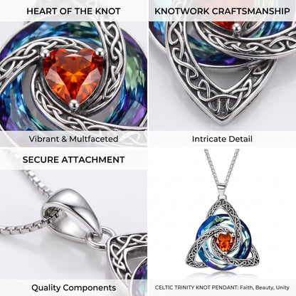 💝Birthstone Celtic Knot Necklace for Women