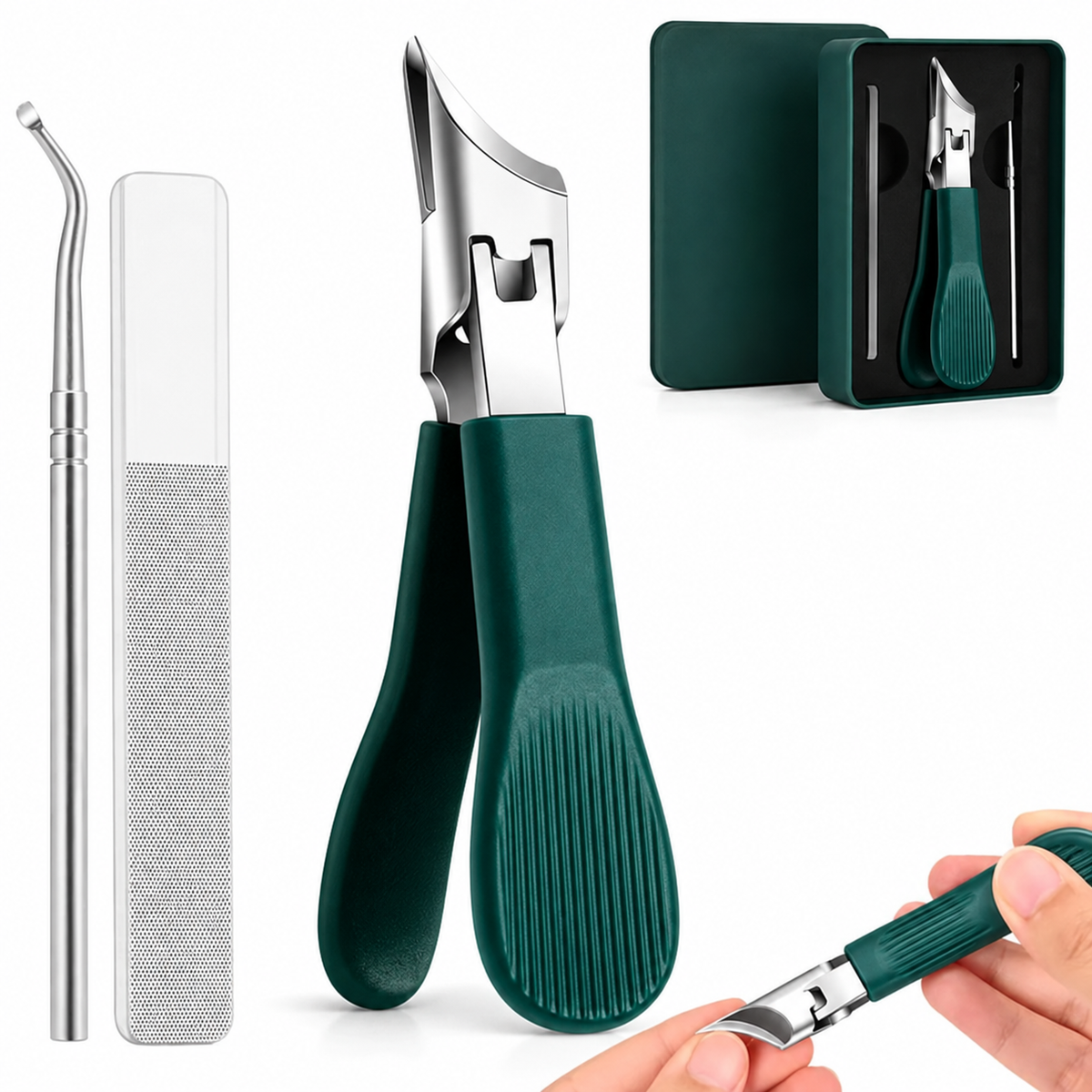 Premium 3-Piece Eagle Beak Nail Clipper Set