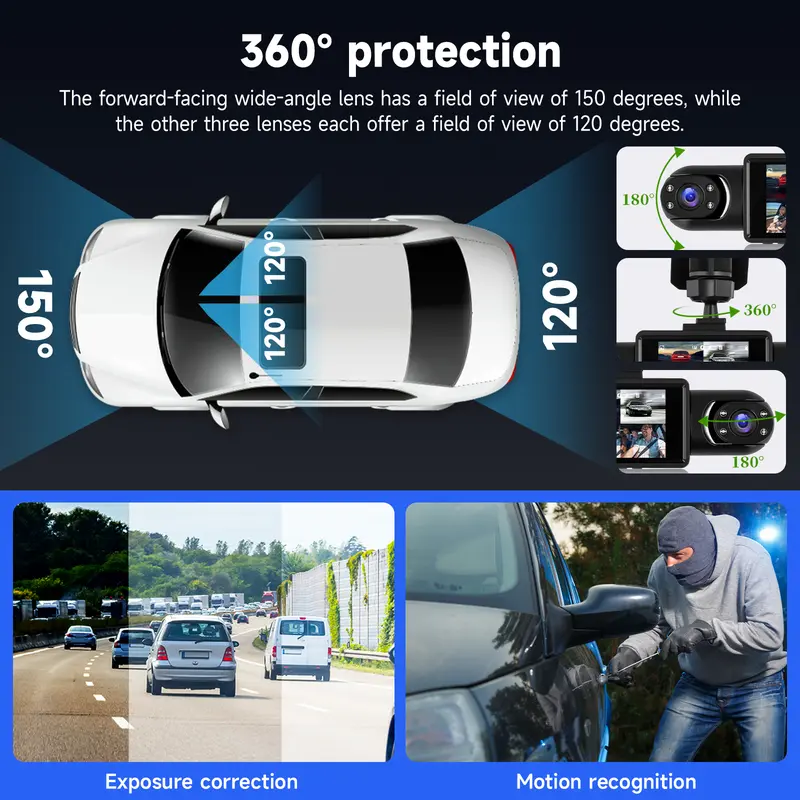 🎁🔥Full View Car Dashcam System