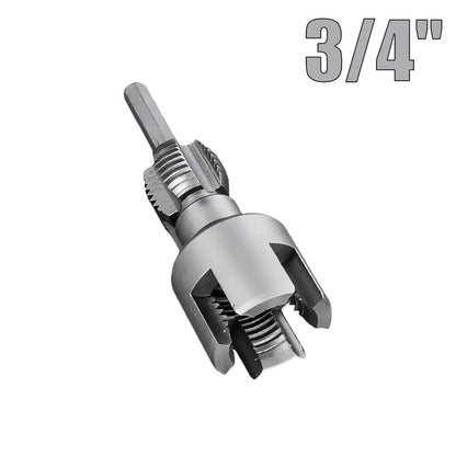 💯Drill-Powered Pipe Thread Cutting Bit — Internal & External Threading for 1/2" & 3/4" Plastic Pipes