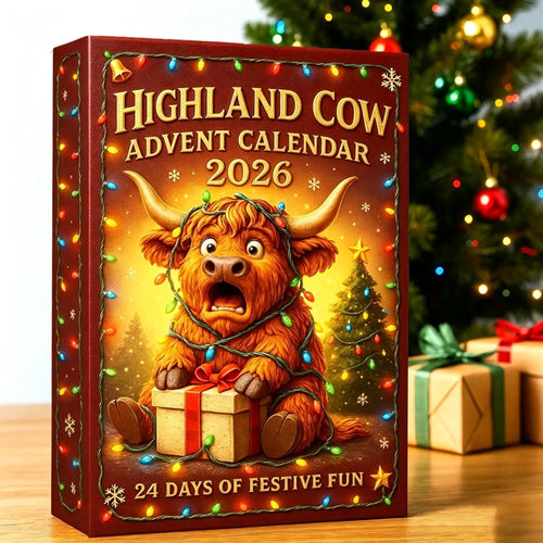 🎄 24 Days of Highland Cow Christmas Advent Calendar 2026 | 24 unique 3D cow figurines