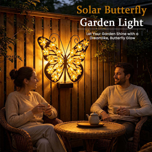 Solar-Schmetterling-Gartenleuchte