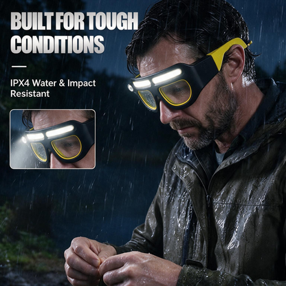 Rechargeable LED Headlamp Glasses