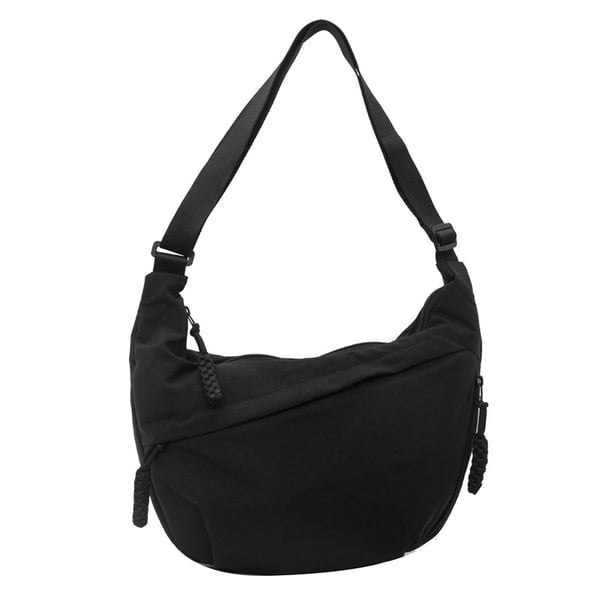 🏆5k sold this week!🔥Designer Direct Sales👜Women's Fashion Plain Color Nylon Crossbody Hobo Bag