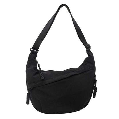 🏆5k sold this week!🔥Designer Direct Sales👜Women's Fashion Plain Color Nylon Crossbody Hobo Bag