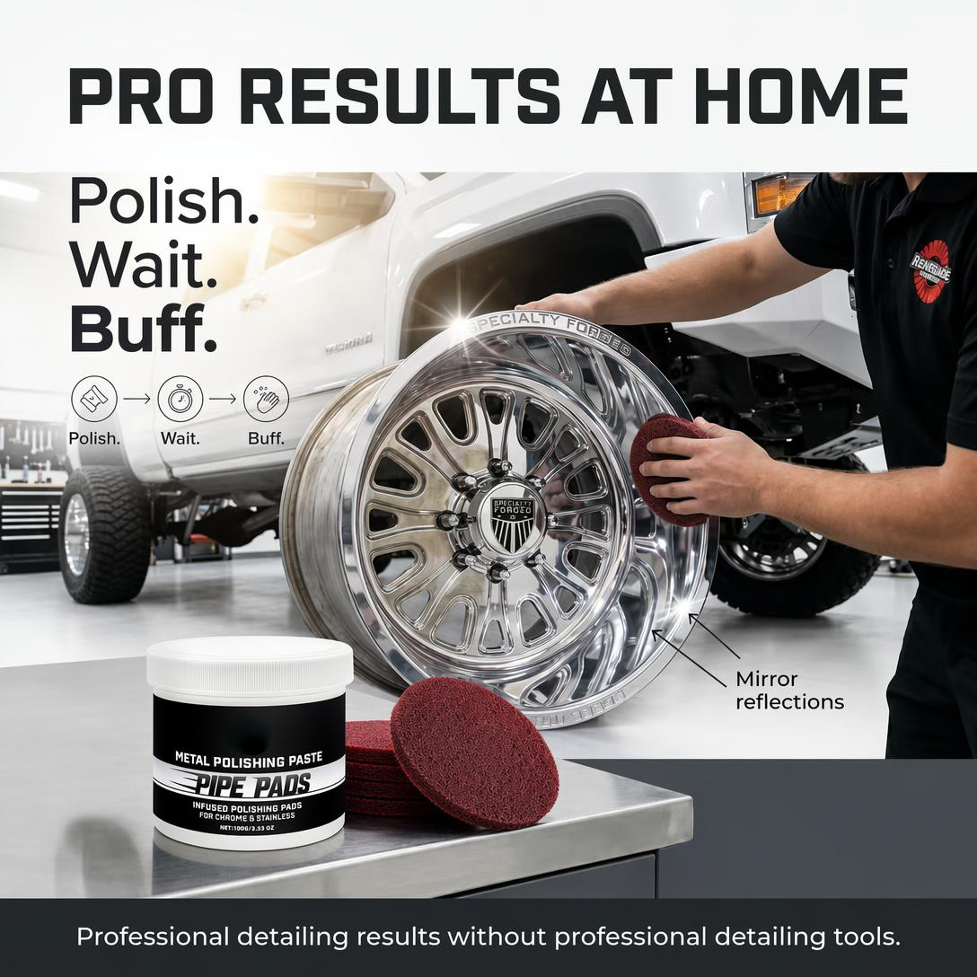 MirrorFinish Pads Remove scratches and oxidation