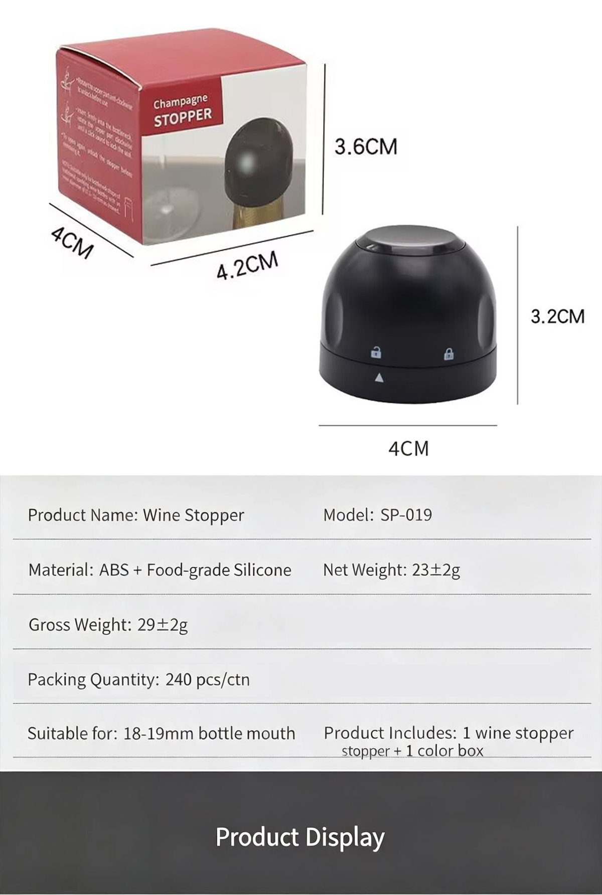 💥🔥 Silicone-sealed Wine, Beer and Champagne Stopper