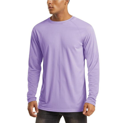 🏆50K+ Sold⚡ Men’s UPF 50+ Long Sleeve Performance Shirt – Quick Dry, Lightweight & Breathable