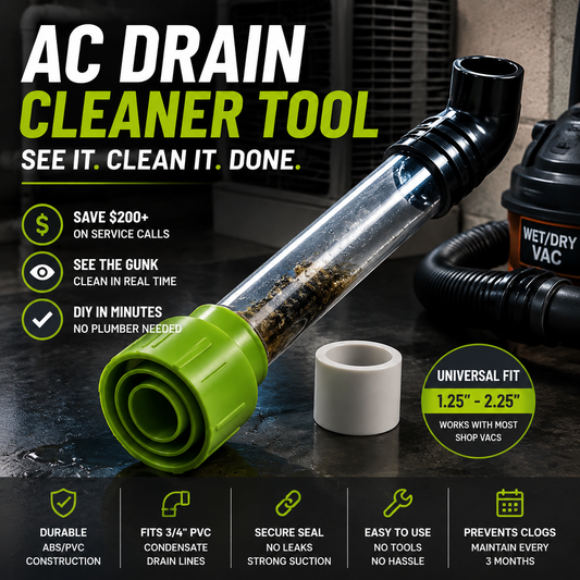 Clear Your AC Drain in Minutes — No Plumber Needed.