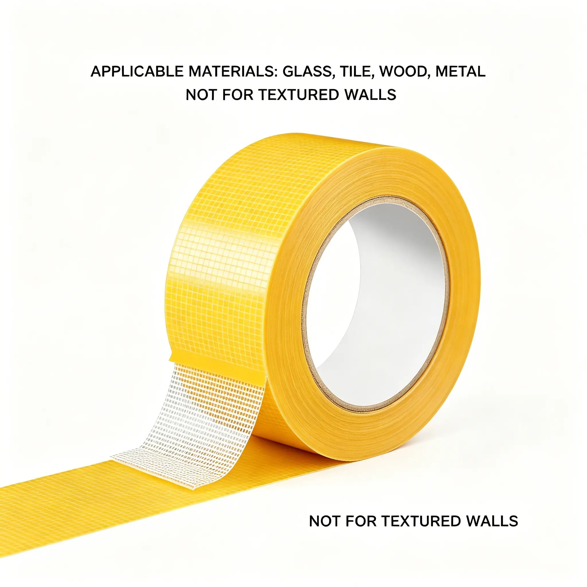 Heavy Duty Double Sided, Strong Adhesive PET Tape, Removable No Residue