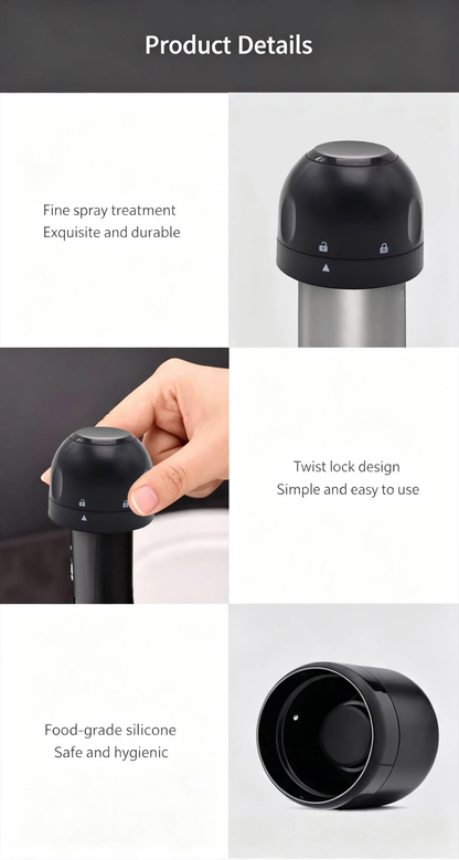 💥🔥 Silicone-sealed Wine, Beer and Champagne Stopper