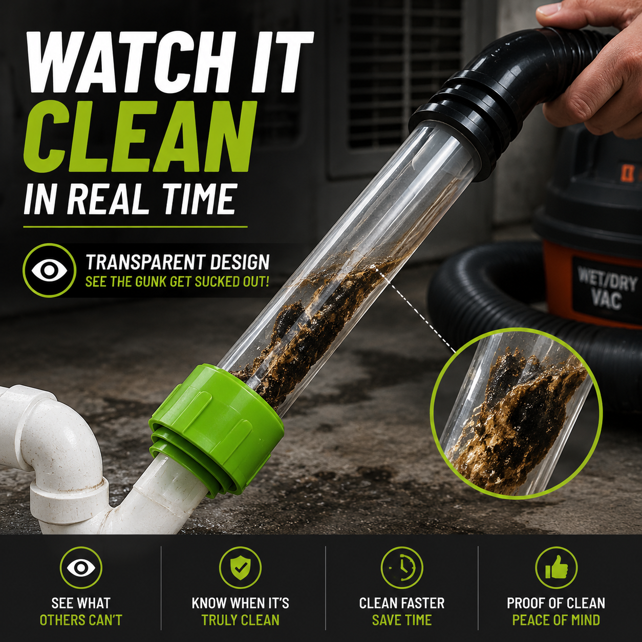 Clear Your AC Drain in Minutes — No Plumber Needed.