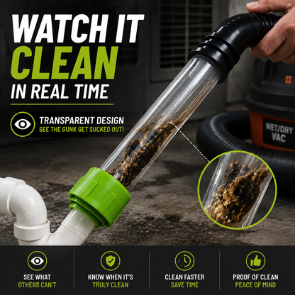 Clear Your AC Drain in Minutes — No Plumber Needed.