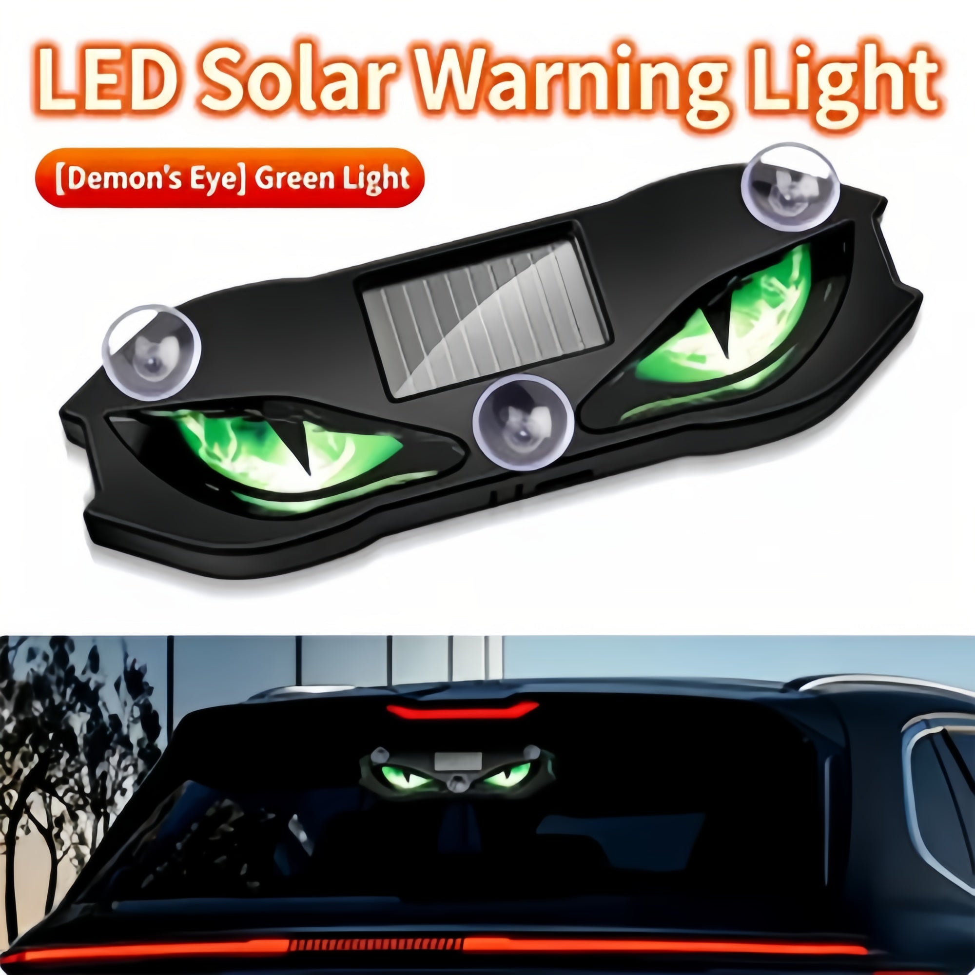 🚗🔆 Solar-Powered LED Car Warning Light – Solar-powered, weatherproof, automatic activation at dark – for more safety on the roadside. 🔥🛡️