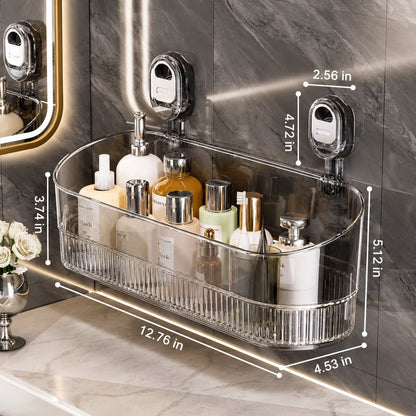 No Drilling Bathroom Suction Storage Box