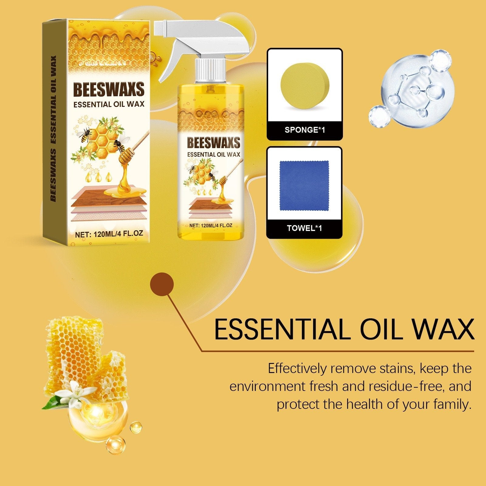💕🎁Only $19.90 This Week🌟🎉Wood Polishing Beeswax Spray