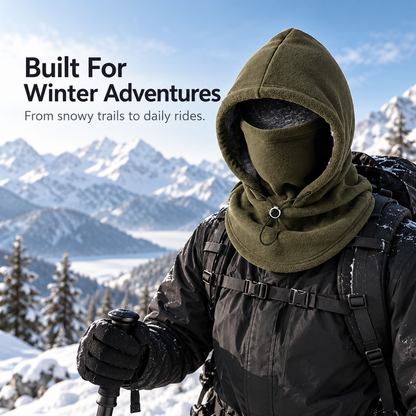 🥶 Fleece Balaclava Hood – Full Face & Neck Winter Protection for Outdoor Adventures