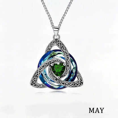 💝Birthstone Celtic Knot Necklace for Women