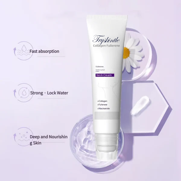 Halscreme mit Roller-Massage 🧴 Kollagen & Hyaluronsäure | Strafft den Hals, reduziert Falten & Doppelkinn ✨