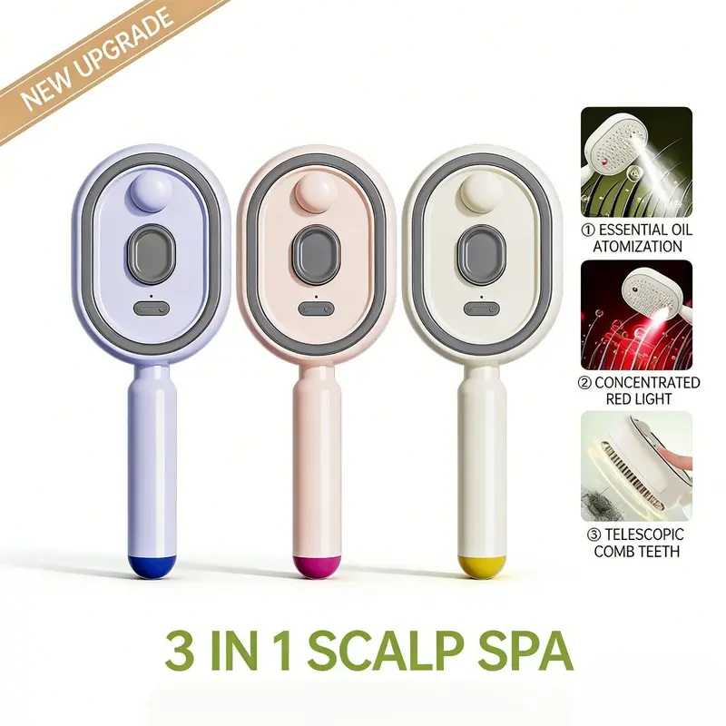 🔥DERNIER JOUR -49% - Peigne de massage électrique à coussin d'air et pulvérisation