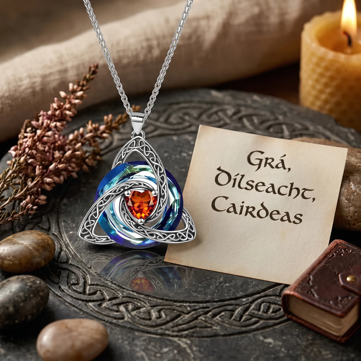 💝Birthstone Celtic Knot Necklace for Women