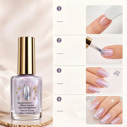 ⏰Lilac Glossy Mirror Nail Strengthener