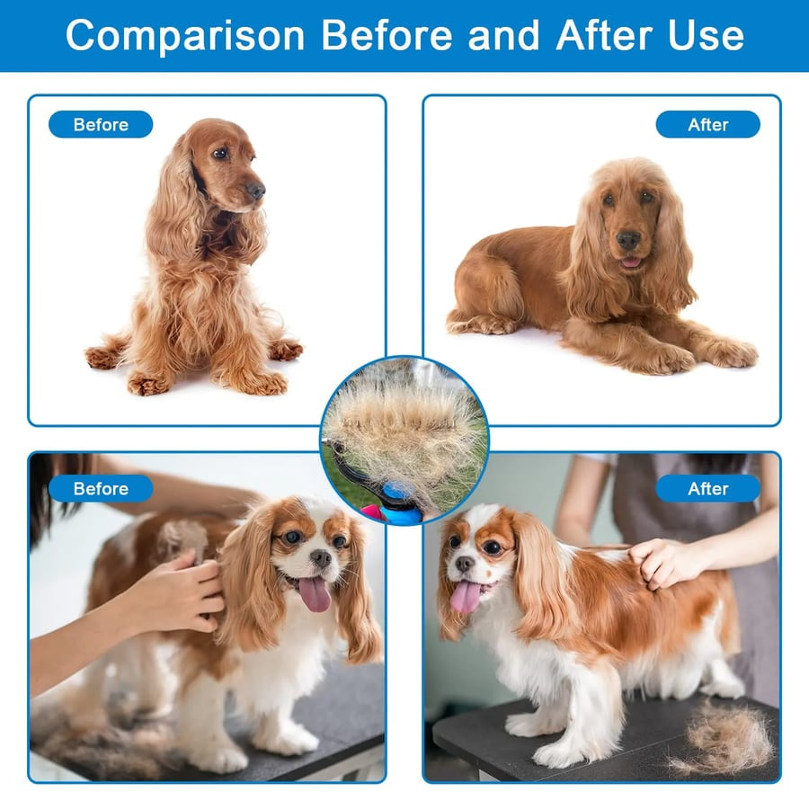 🐾 Professional Deshedding Tool for Dogs & Cats – Gentle, Efficient & Fur-Free Home ✨💖