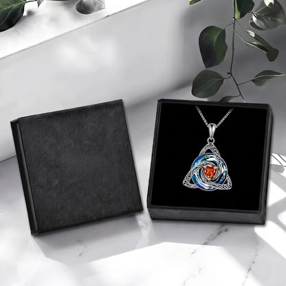 💝Birthstone Celtic Knot Necklace for Women