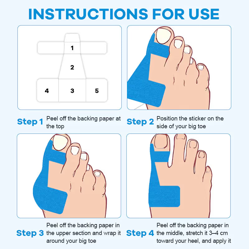 👣Pre-cut Hallux Valgus Corrector Kinesiology Tape