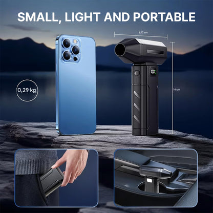 5‑speed adjustable Mini‑Leaf‑Blower, 80000 RPM