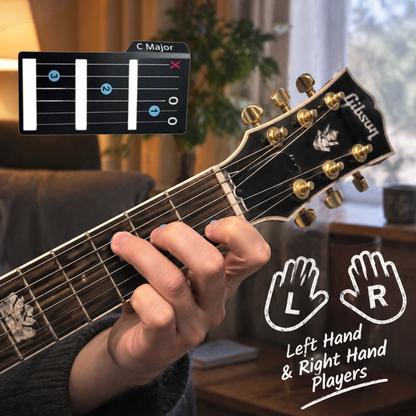 🎸Guitar Chord Cards for Beginners – For Right & Left-Handed Players✨(15Pcs )