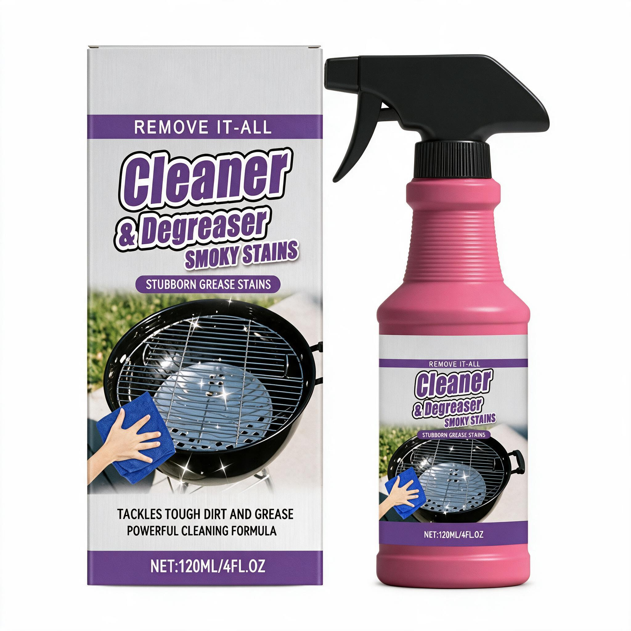 🔥Fast-Acting Heavy-Duty Grill Degreaser Spray