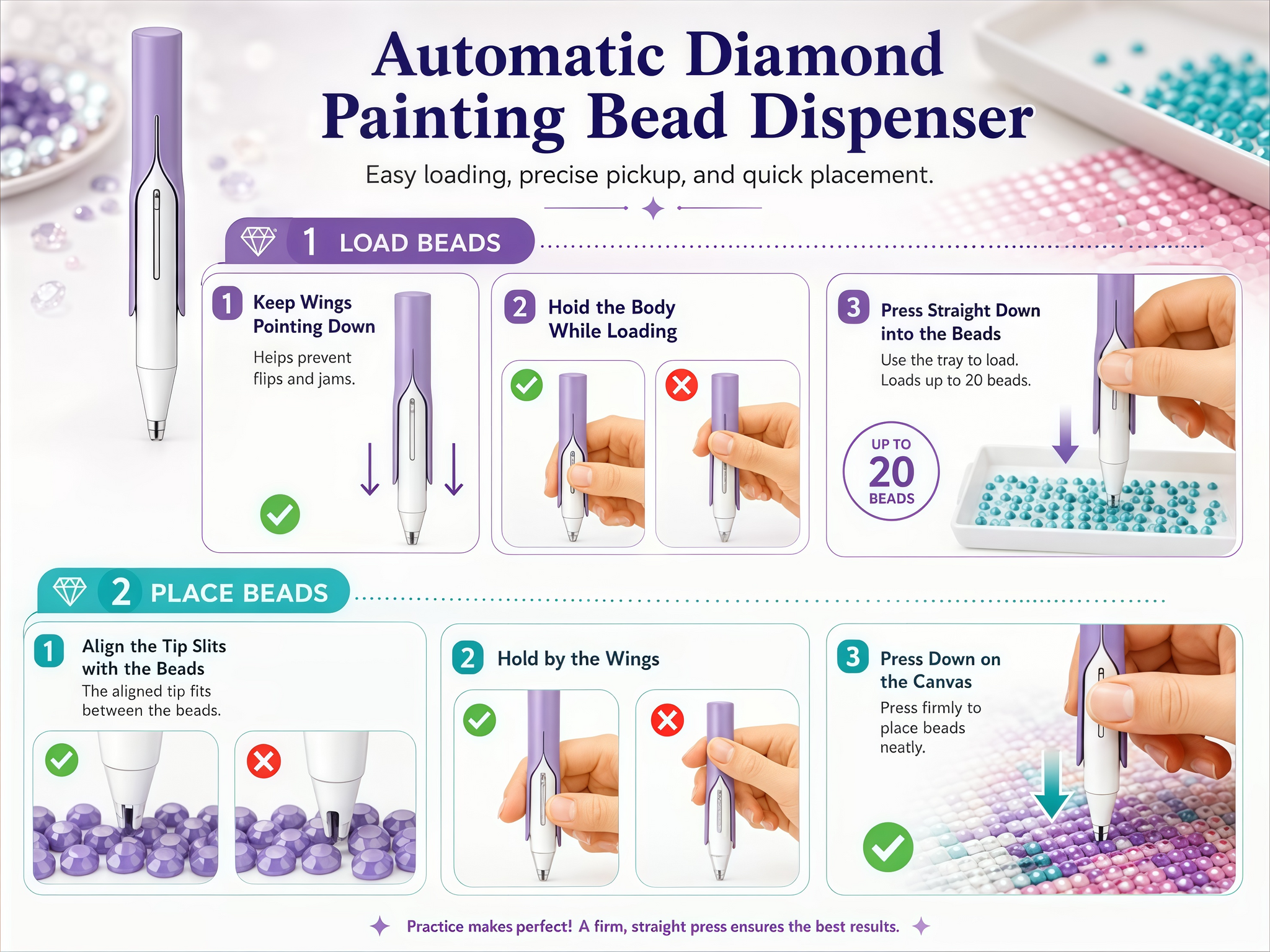 💎Automatic Diamond Painting Bead dispenser
