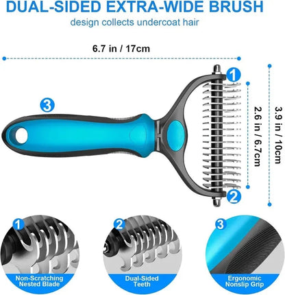 🐾Double-Sided Pet Grooming Brush
