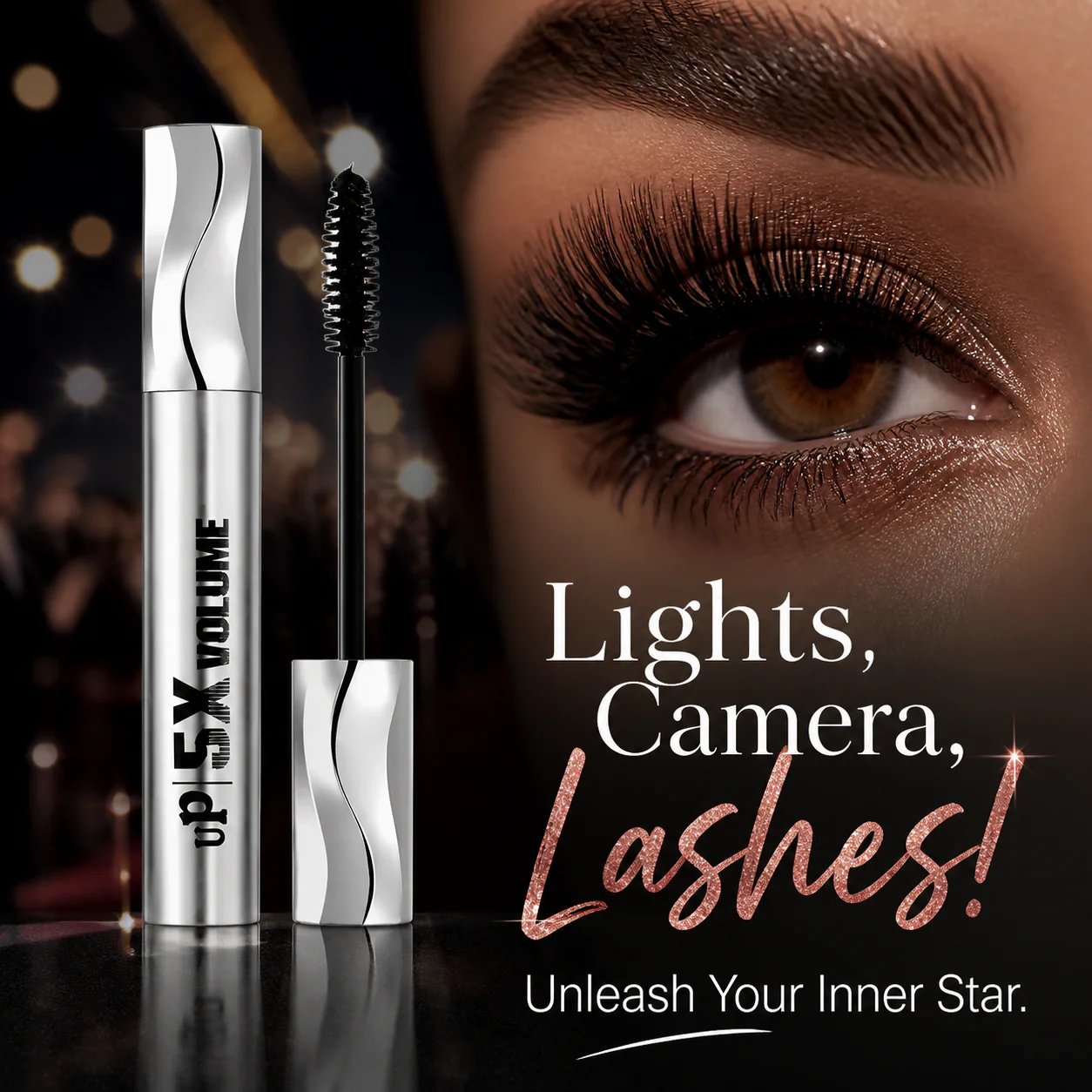 Long-lasting Waterproof Volume and Lengthening Mascara