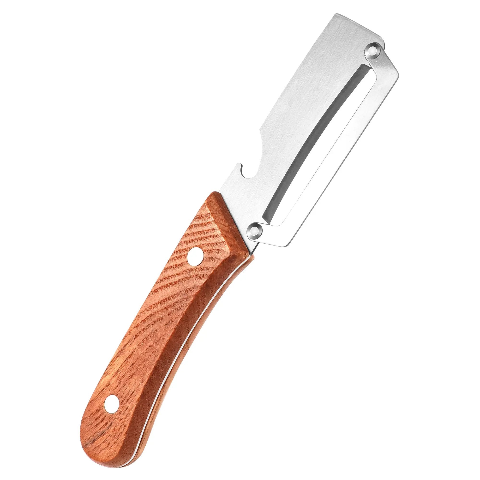 😍Multi-functional Peeler 4-in-1, Stainless Steel Peeler, Vegetable Cutter, Slicer, Bottle Opener, Kitchen Must-Have Tool, Portable and Sharp