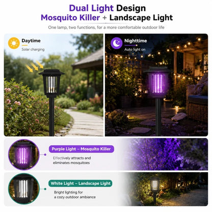 🏠Summer Essentials🦟Solar-Powered UV Mosquito Killer Lamp